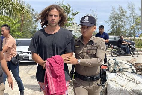 Son of Spanish actors is arrested in Thailand on suspicion of killing Colombian on a tourist island